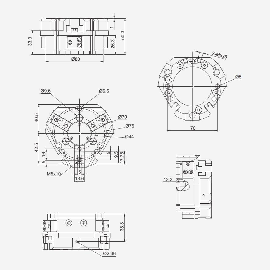 Haozhi DQZBP-80／8 compatible spindle reference image 2