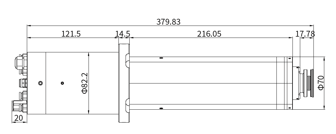 Haozhi DQFH-02440/2.5 compatible spindle reference image 2