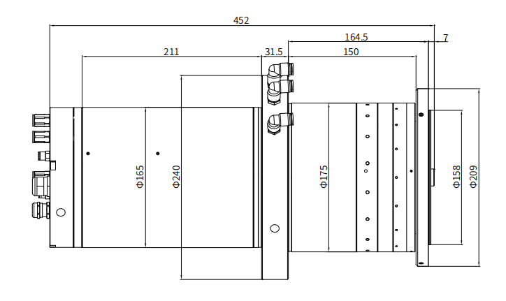 Haozhi DQFX-16506/8.5-WM compatible spindle reference image 2