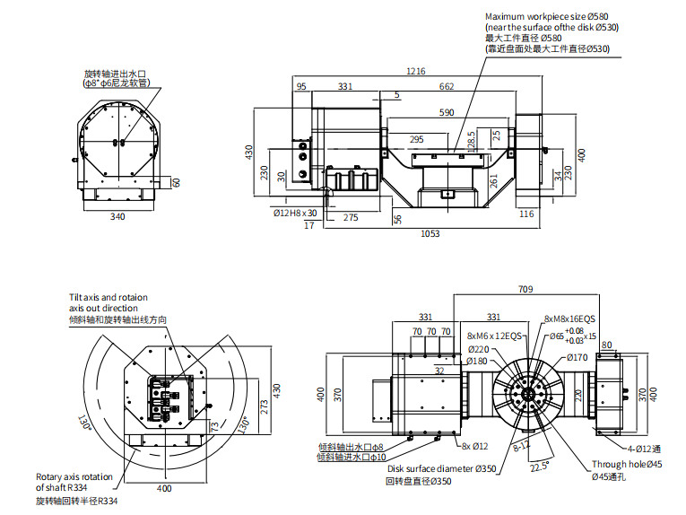 Haozhi DZDC-350-60/200-557/253-A26W-A/A3 compatible spindle reference image 2