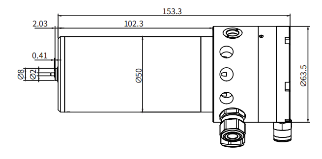 Haozhi DQF-360 compatible spindle reference image 2