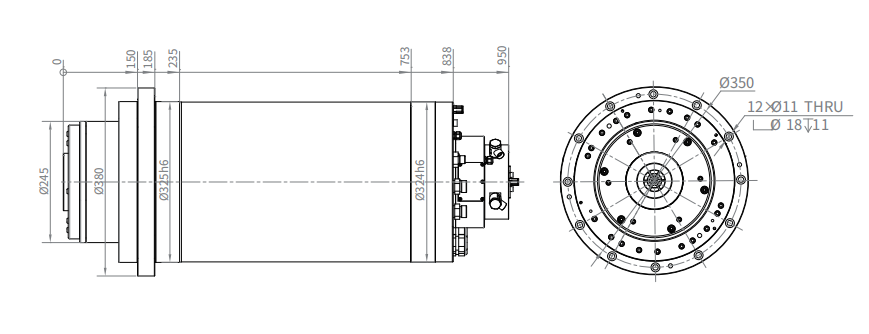 Haozhi DGZX-32508/75-BBT compatible encoder cable reference image 2