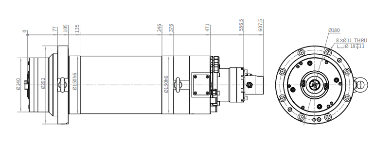 Haozhi DGZX-15015/20-BBT compatible encoder cable reference image 2