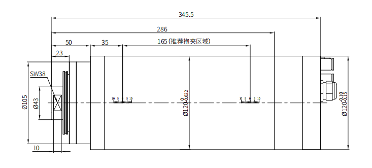 Haozhi DGZM-12030/15-DWS compatible spindle reference image 2