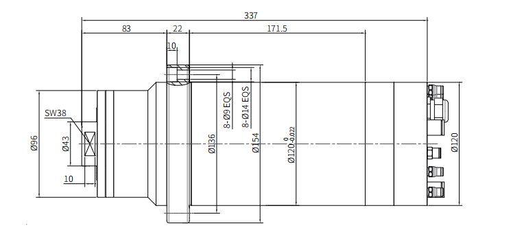 Haozhi DGZM-12042/15-DFWQS compatible spindle reference image 2