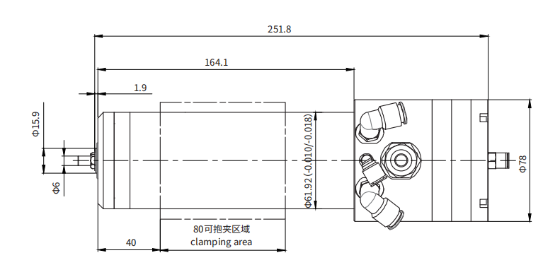 Haozhi DGZ-06260/2.5-PWM compatible spindle reference image 2