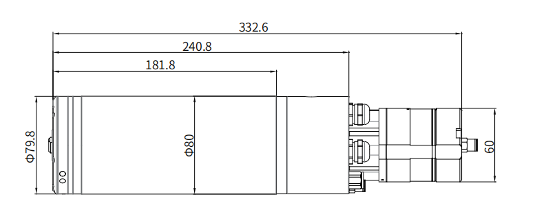Haozhi DQFX-08080/1.5-KPWM compatible spindle reference image 2