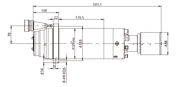 Haozhi DGZX-12030/8.5-BBT compatible encoder cable reference image 2