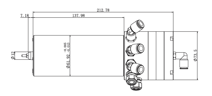 Haozhi DQF-200E4.S compatible spindle reference image 2