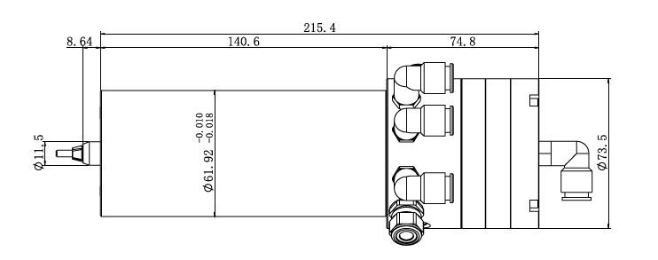 Haozhi DQF-200E compatible spindle reference image 2