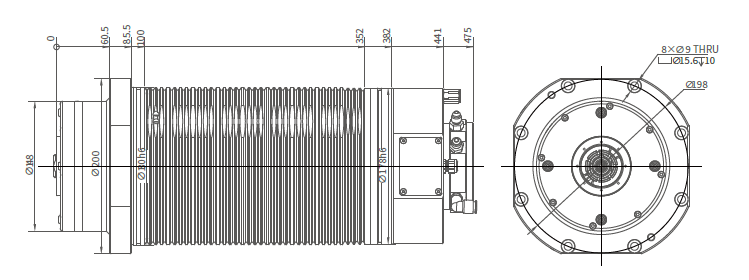 Haozhi 超级电机—DGZYX-18018/45--HSK compatible encoder cable reference image 2