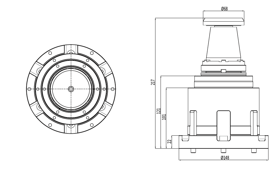 Haozhi DFZ12-69/120反涨单元 compatible spindle reference image 2