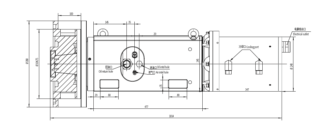 Haozhi DYFDM-120(100)15/22-XWS compatible spindle reference image 2
