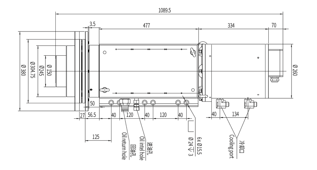 Haozhi DYFDM-185(100)36/35-XWS compatible spindle reference image 2