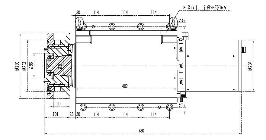 Haozhi DYFDM-150(080)15/5.5-XWS compatible spindle reference image 2