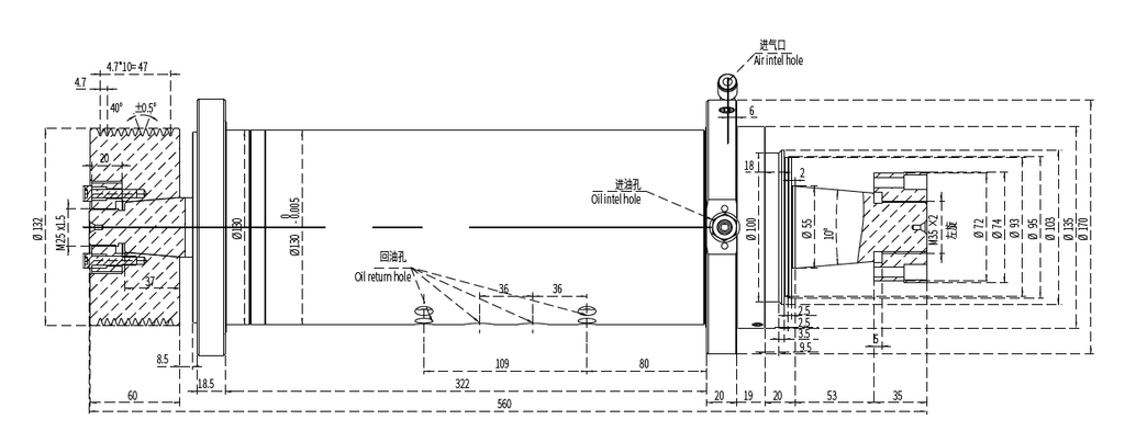 Haozhi DYFJM-130(075)40-YFM59 compatible encoder cable reference image 2