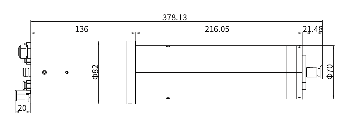 Haozhi DQFH-02360/2.5 compatible spindle reference image 2