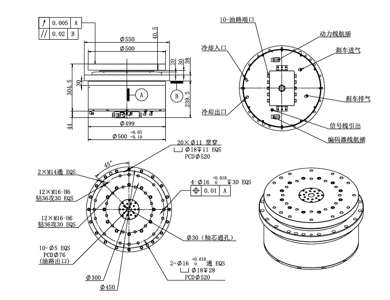 Haozhi DZDV-500-100-96 compatible spindle reference image 2