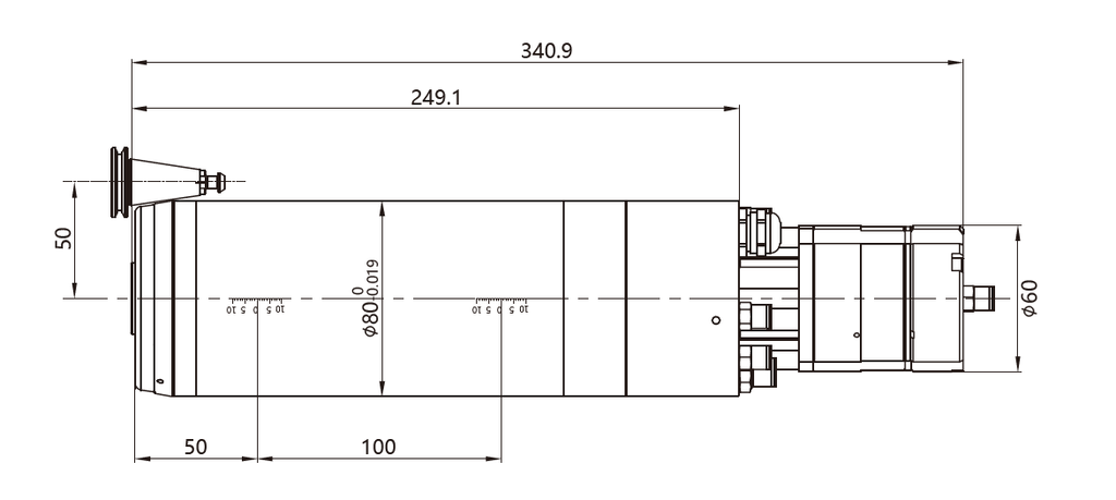 Haozhi DGZX-08040/4.0-ISO compatible encoder cable reference image 2