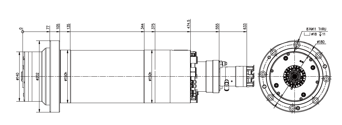Haozhi 轴芯冷却—DGZYX-15024/25 compatible encoder cable reference image 2