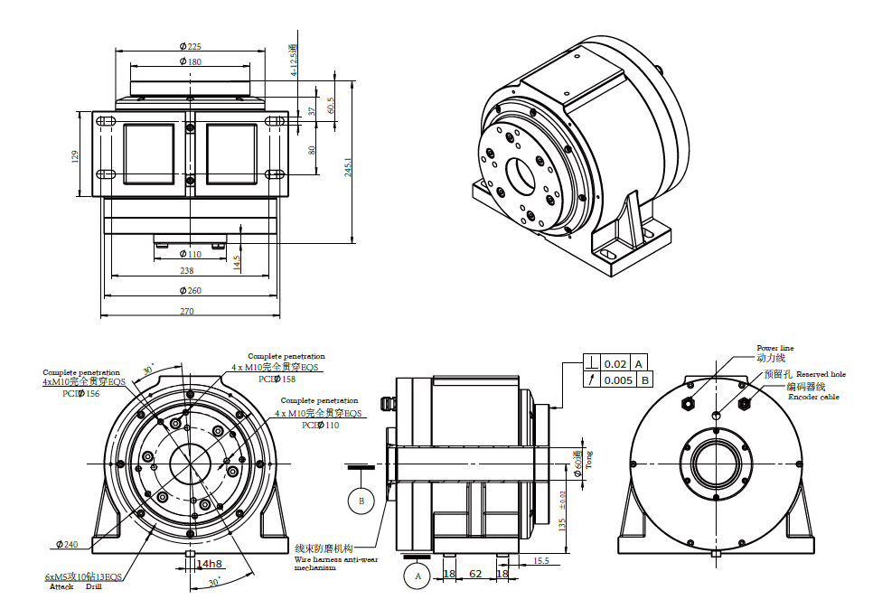 Haozhi DZGD-180A35 compatible spindle reference image 2