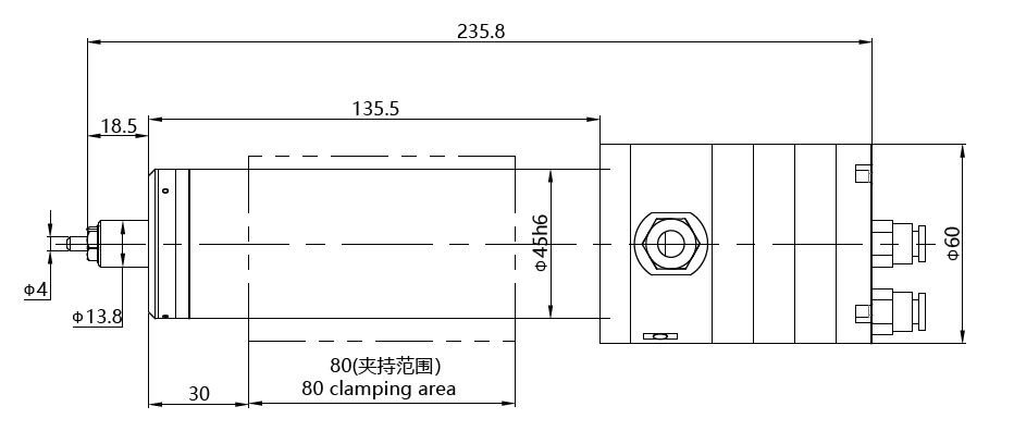 Haozhi DGZX-04560/0.5 compatible spindle reference image 2