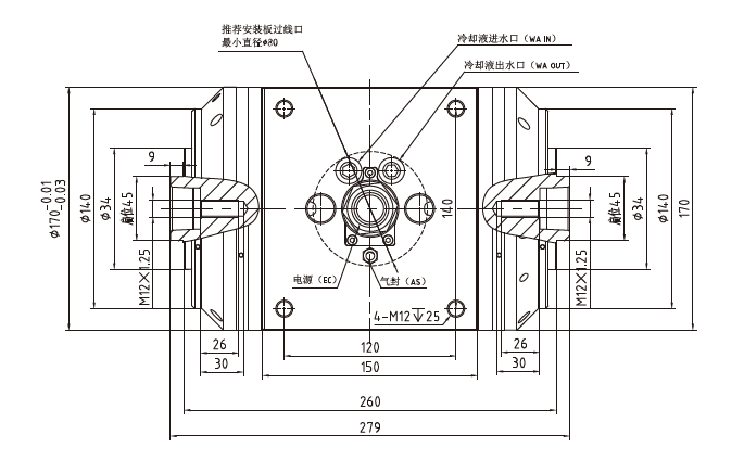 Haozhi DGZYM-17008/22 compatible spindle reference image 2