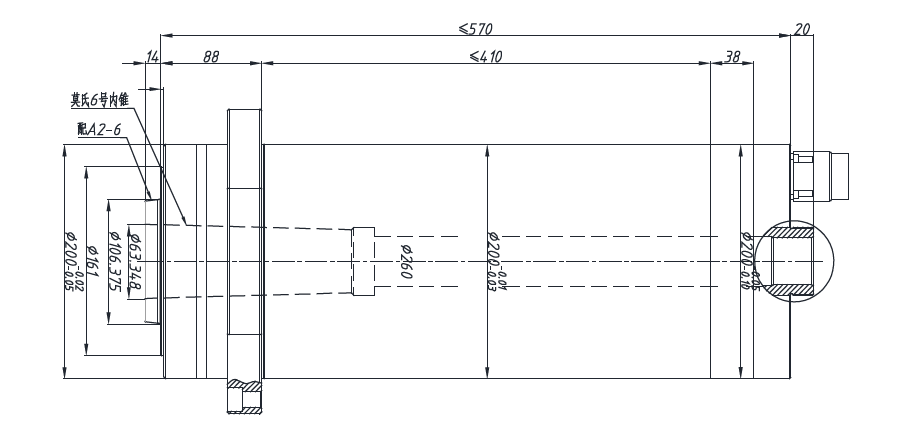 Haozhi DGZYM-2000.4/6.5 compatible spindle reference image 2