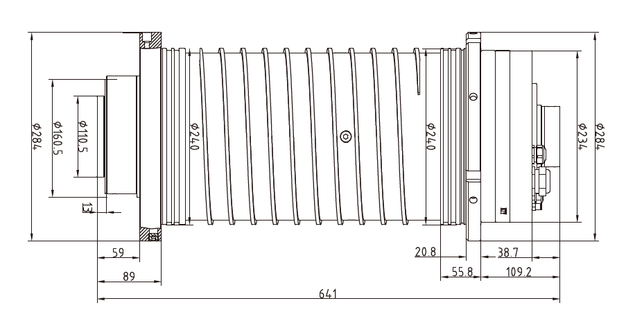 Haozhi DGZYM-2400.8/12 compatible spindle reference image 2