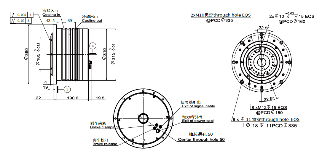 Haozhi DZDV-320-200-41 compatible encoder cable reference image 2