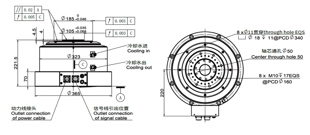 Haozhi DZDV-320-200-225 compatible spindle reference image 2
