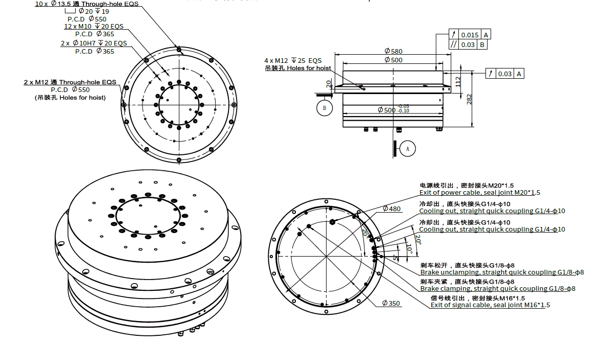 Haozhi DZDV-500-700-112.5 compatible encoder cable reference image 2