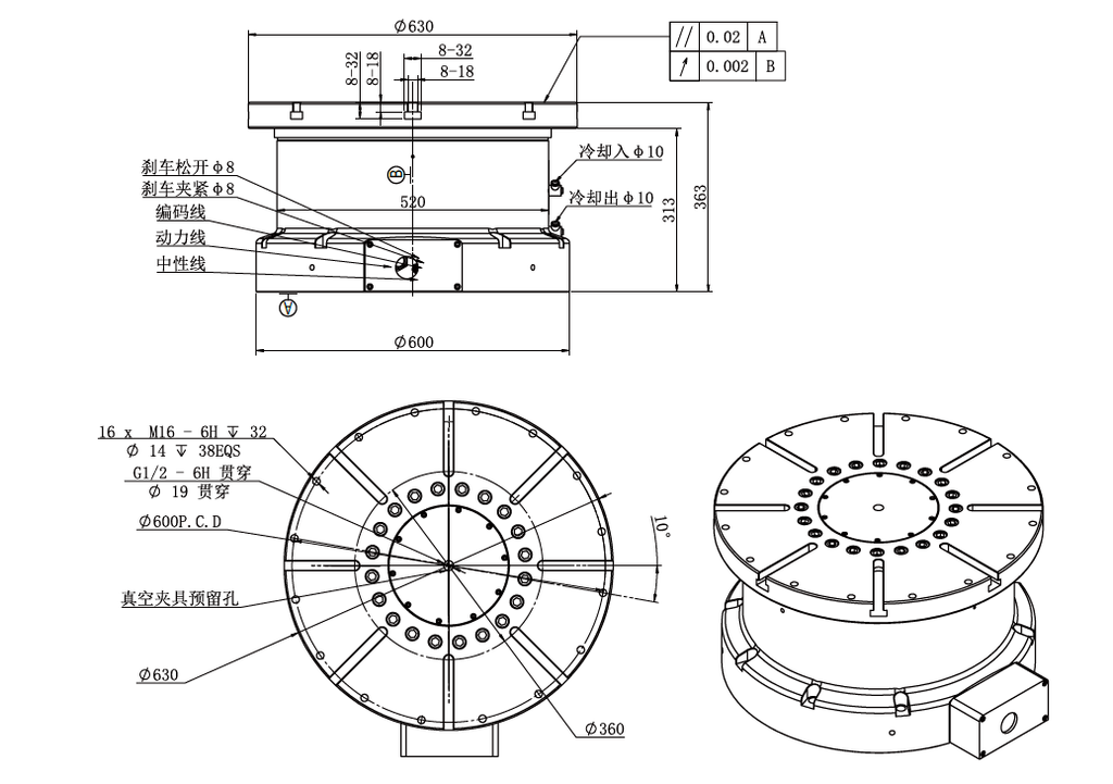 Haozhi DZDV-630-400-365 compatible encoder cable reference image 2