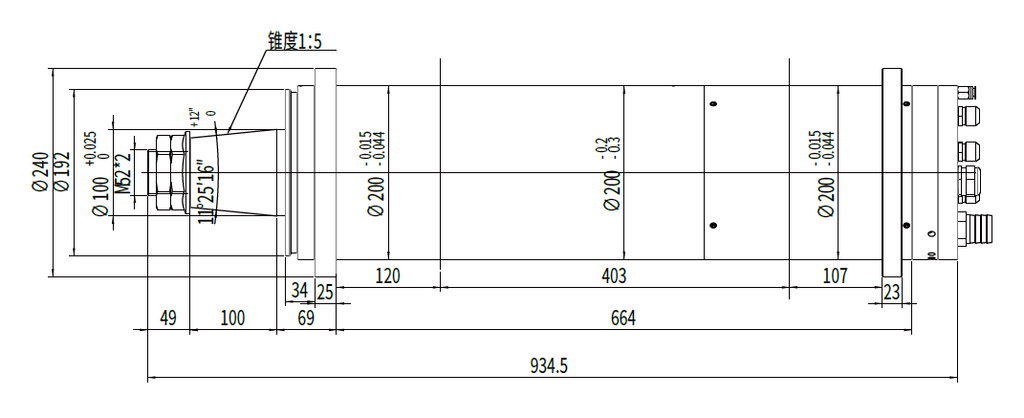 Haozhi DYFDM-200(100)20/23 compatible spindle reference image 2