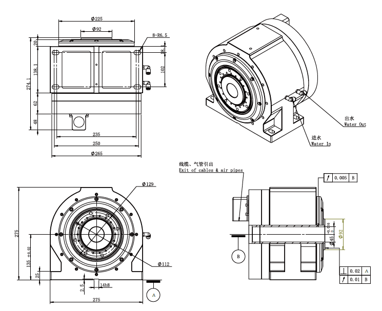 Haozhi DZGD-180A36 compatible spindle reference image 2
