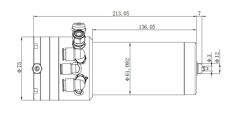 Haozhi DQF-160D4.S compatible encoder cable reference image 2