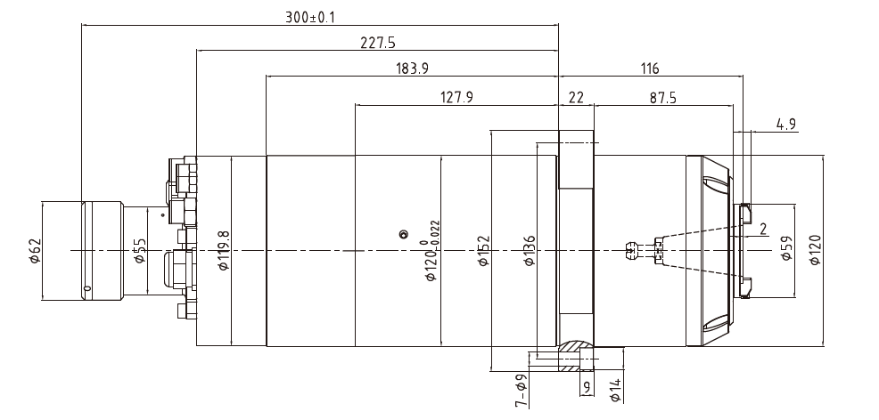 Haozhi DGZYX-12024/7.5 compatible encoder cable reference image 2