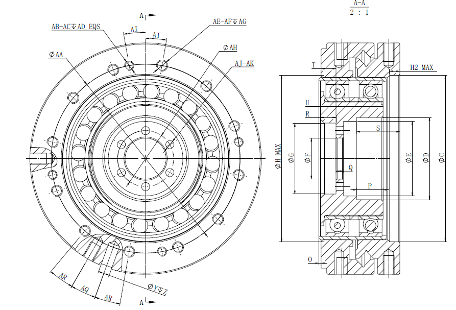 Haozhi DFC双刚轮谐波减速器 compatible encoder cable reference image 3