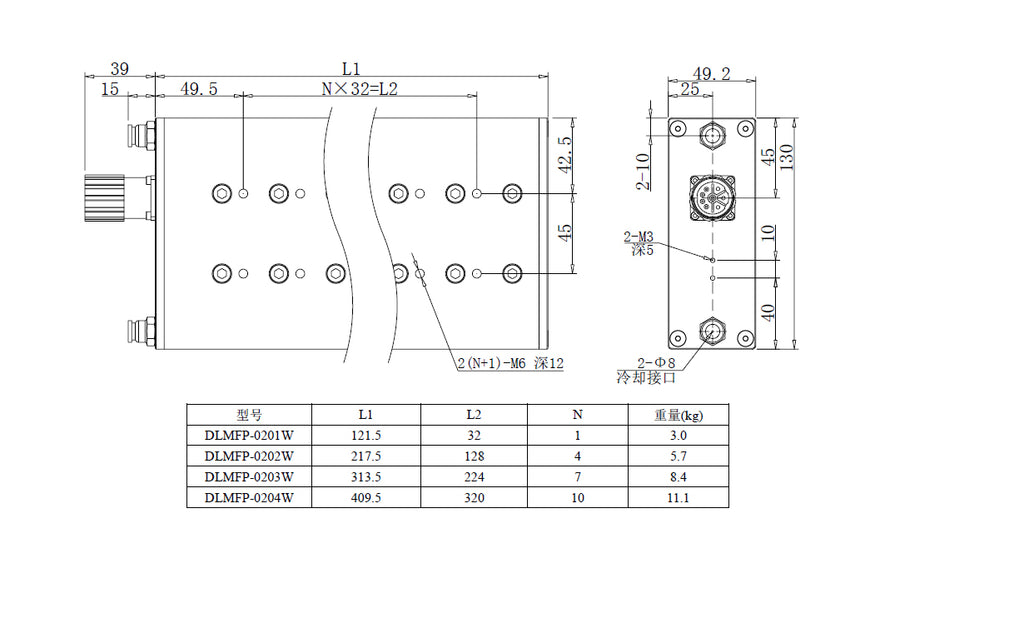 Haozhi DLMF-02系列 compatible encoder cable reference image 3