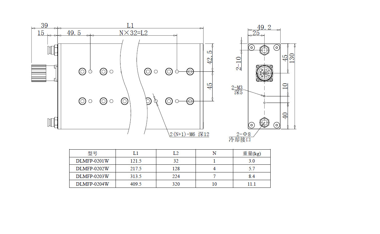 Haozhi DLMF-02系列 compatible encoder cable reference image 3