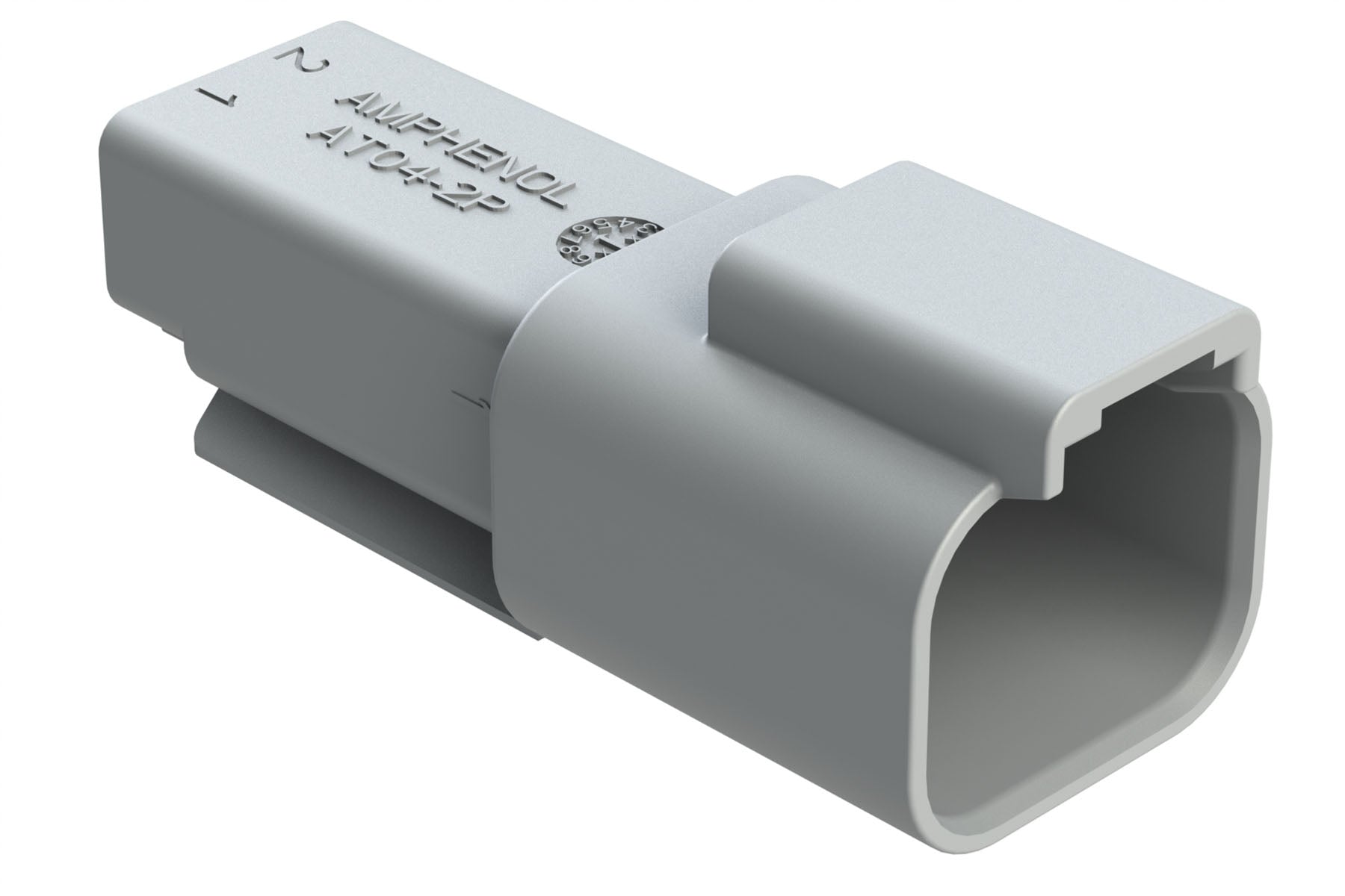 AT04-2P-SS01RED Amphenol AT Series 2-position receptacle connector