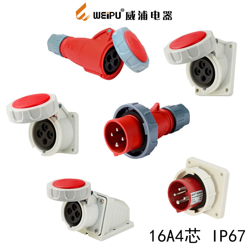 WEIPU-8619 WEIPU 8619 Industrial Plug Socket Connector