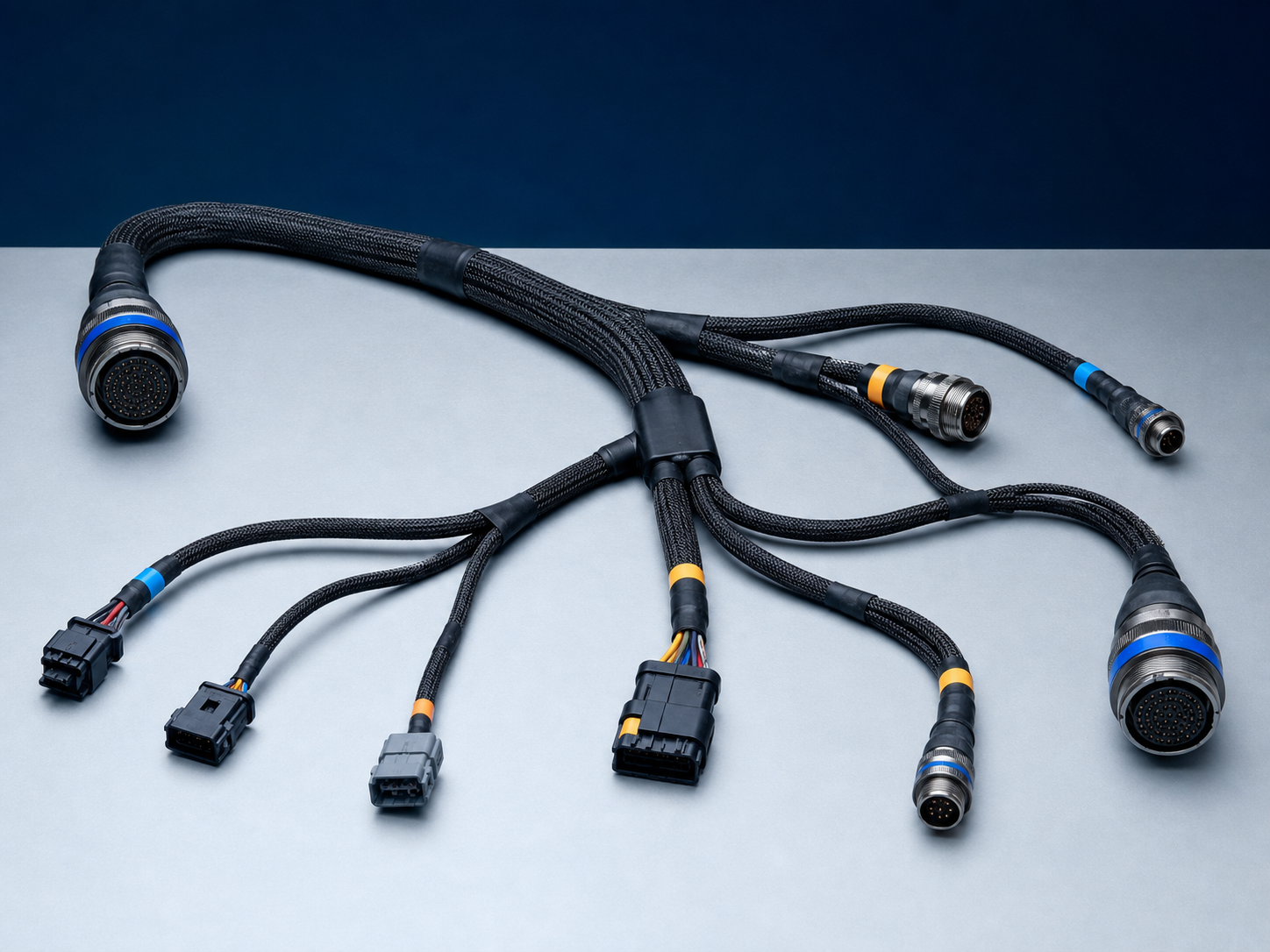 Custom industrial wire harness assembly